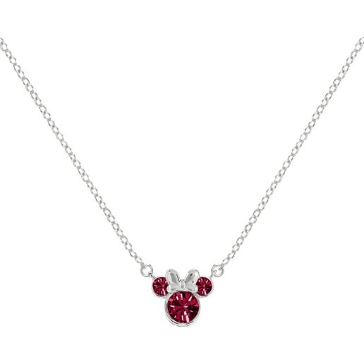 Disney Minnie July sterling silver necklace