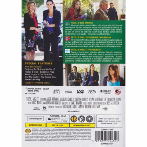 Rizzoli & Isles The Complete Third Season DVD (Begagnad)