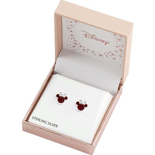 Disney Minnie January sterling silver earrings