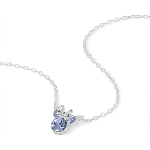 Disney Minnie December sterling silver necklace