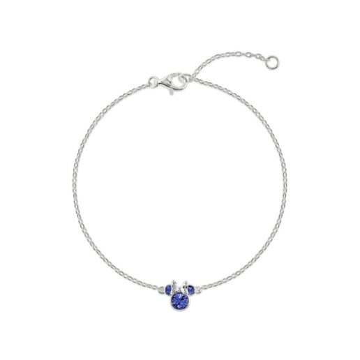 Disney Minnie September sterling silver bracelet