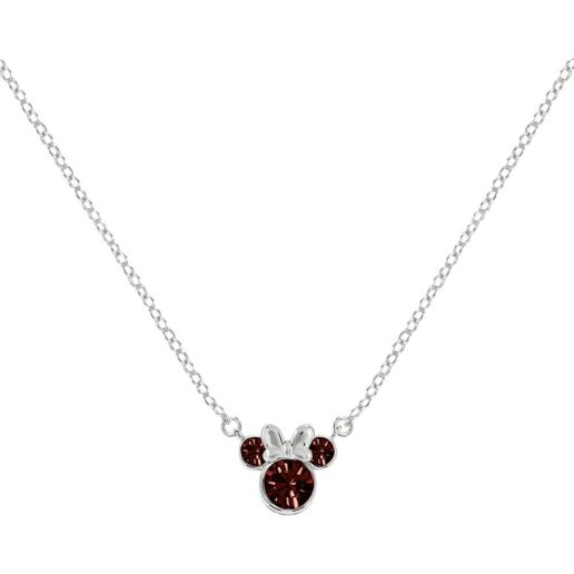 Disney Minnie January sterling silver necklace