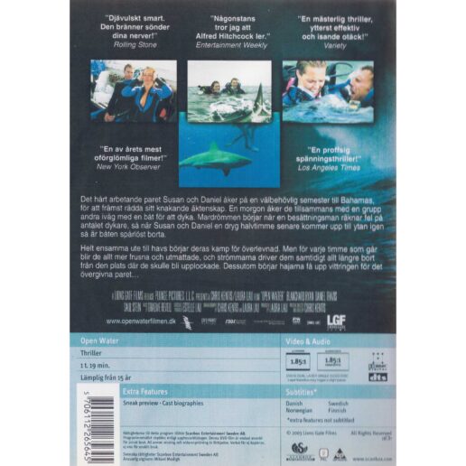 Open Water DVD (Begagnad)
