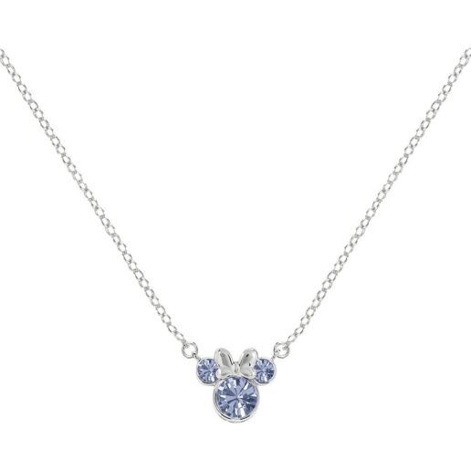 Disney Minnie December sterling silver necklace