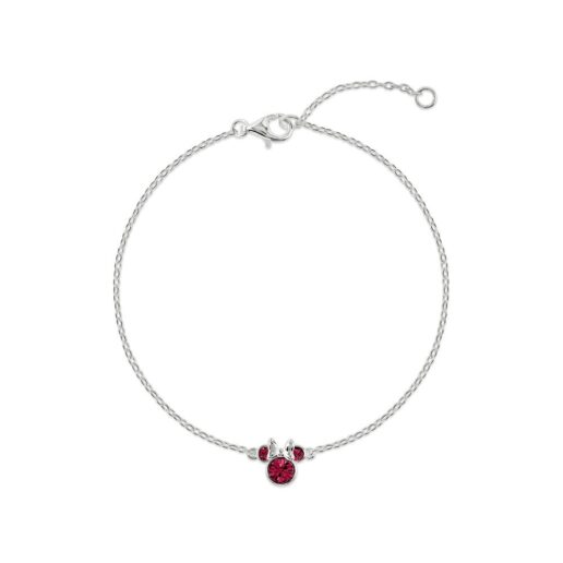 Disney Minnie July sterling silver bracelet