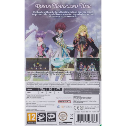 Tales of Graces f Remastered Nintendo Switch
