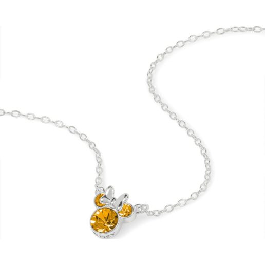 Disney Minnie November sterling silver necklace