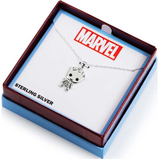 Marvel Guardians of the Galaxy Groot sterling silver necklace