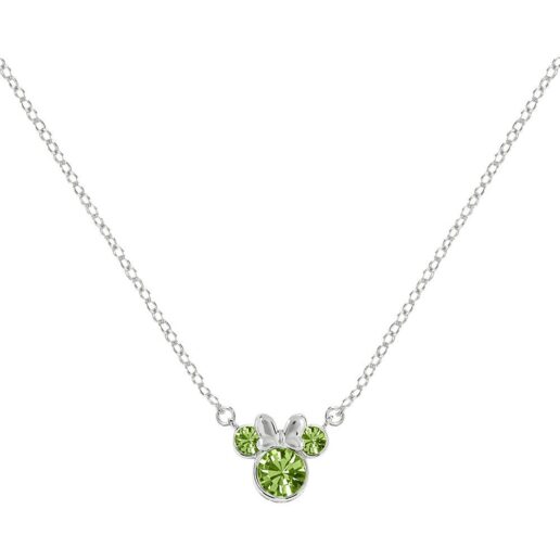 Disney Minnie August sterling silver necklace