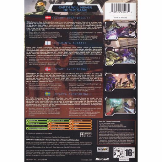 Halo 2 Xbox Nordic (Begagnad)