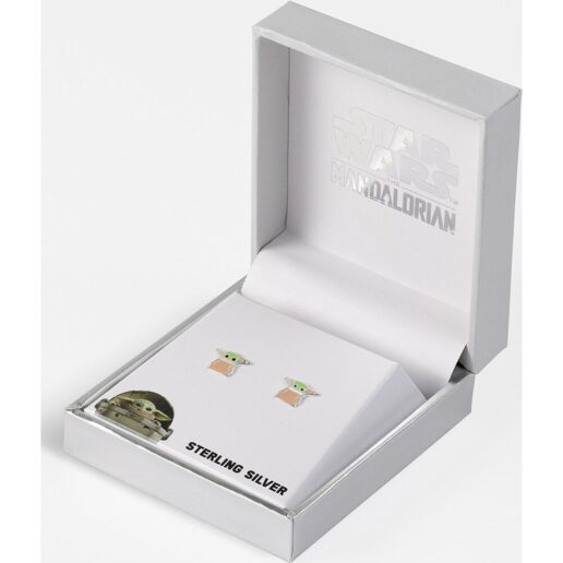 Star Wars The Mandalorian Grogu sterling silver earrings