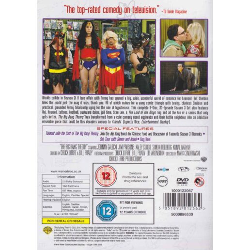 The Big Bang Theory The Complete Third Season DVD (Begagnad)