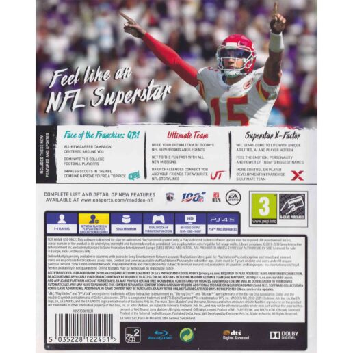 Madden NFL 20 Playstation 4 PS4 (Begagnad)