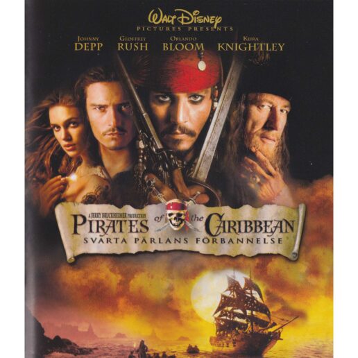 Pirates of the Caribbean Svarta Pärlans förbannelse Blu-Ray (Begagnad)