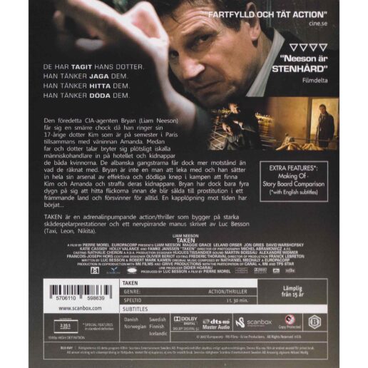 Taken Blu-Ray (Begagnad)