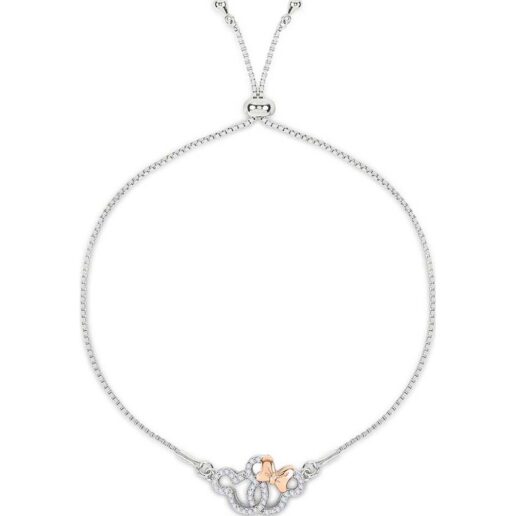Disney Mickey & Minnie sterling silver bracelet