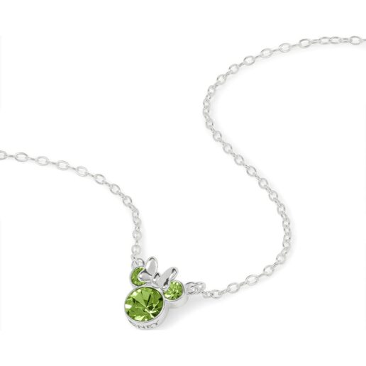 Disney Minnie August sterling silver necklace