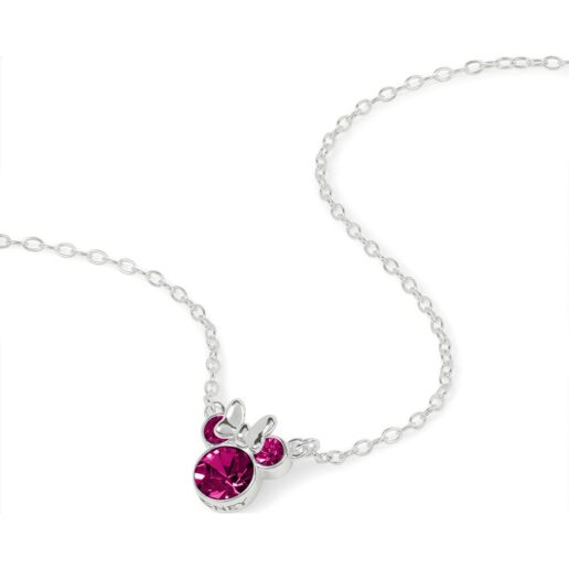 Disney Minnie October sterling silver necklace