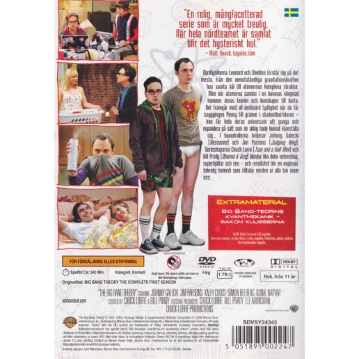 The Big Bang Theory Hela första säsongen DVD (Begagnad)