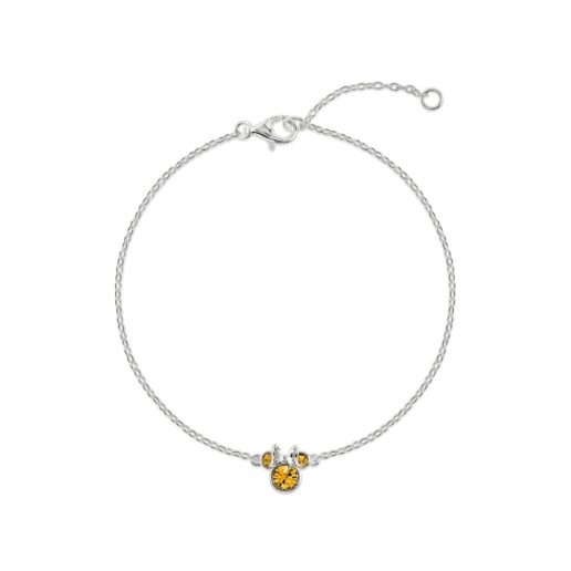 Disney Minnie November sterling silver bracelet