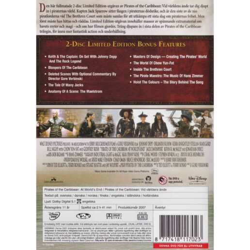Pirates of the Caribbean Vid världens ände DVD (Begagnad)