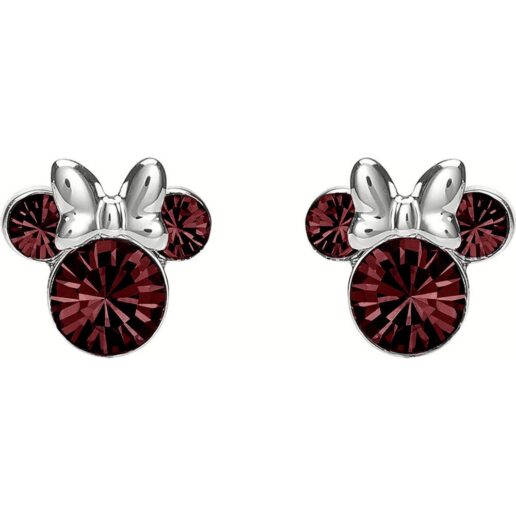 Disney Minnie January sterling silver earrings