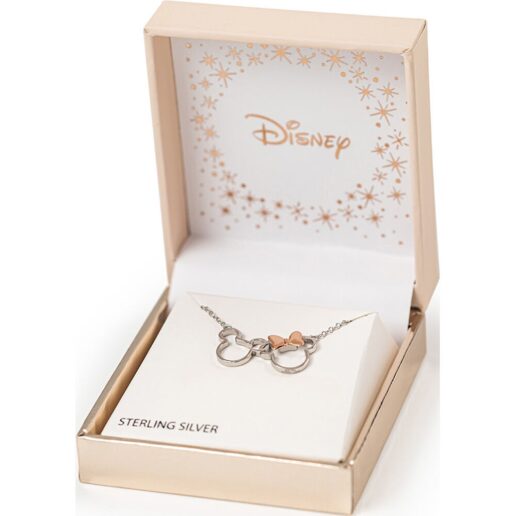 Disney Mickey & Minnie sterling silver necklace
