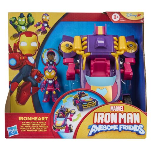 Marvel Iron Man And His Awesome Friends Iron Hear figure + vehicle