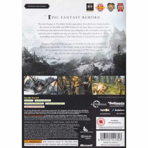 The Elder Scrolls V Skyrim Xbox 360 (Begagnad)