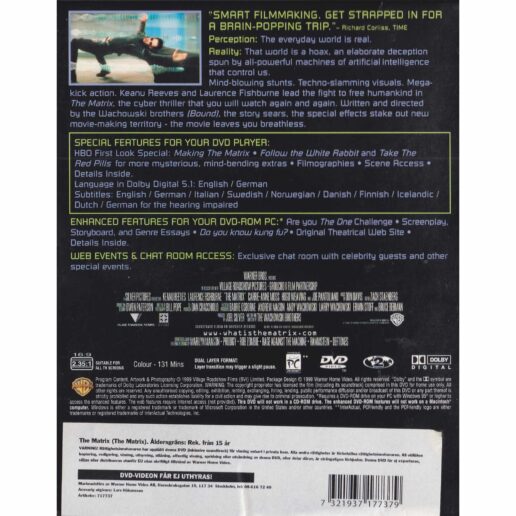 The Matrix DVD (Begagnad)