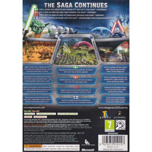 Lego Star Wars III The Clone Wars Xbox 360 Nordic (Begagnad)