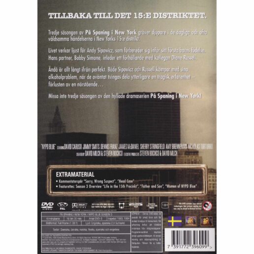 På spaning i New York Säsong 3 DVD (Begagnad)