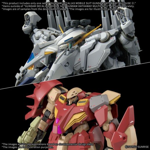 Gundam MSG: Hathaway: The Sorcery of Nymph Circe Gundam Decal143 Mobile suit stickers