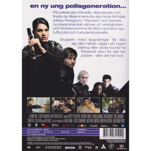 Rookie Blue Hela första säsongen DVD (Begagnad)