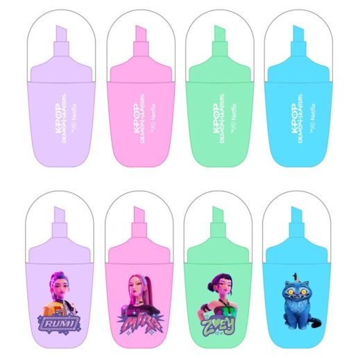 Kpop Demon Hunters Stationery assorted highlighter set