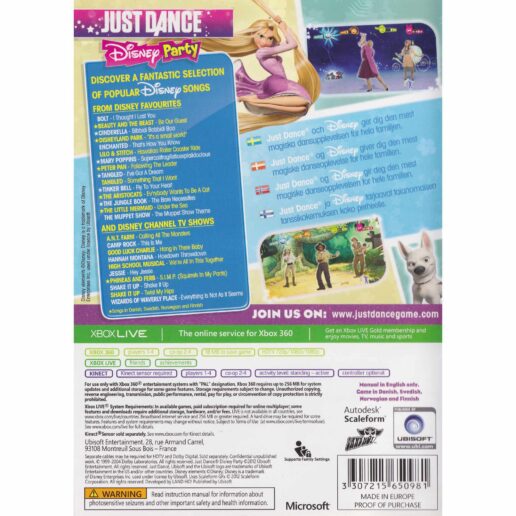 Just Dance Disney Party Xbox 360 Kinect Nordic (Begagnad)