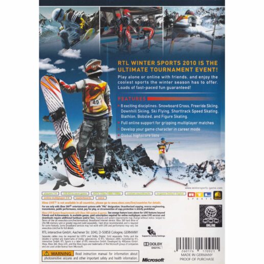 Winter Sports 2010 The Great Tournament Xbox 360 (Begagnad)