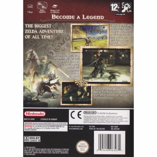 The Legend of Zelda Twiligt Princess Nintendo Gamecube (Begagnad)