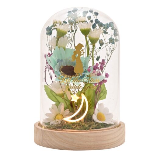 Disney Princess Jasmine florals in a clonche with neon light Disney Princess Jasmine florals in a clonche with neon light