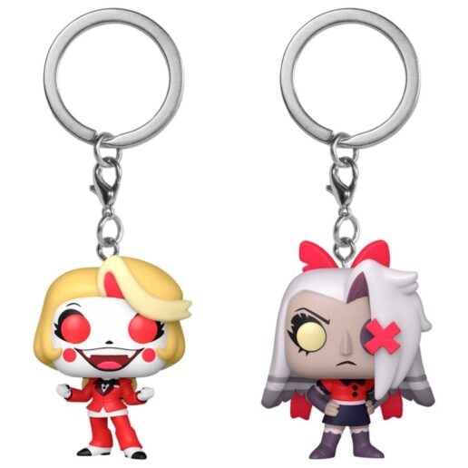 Pocket POP pack 2 keychain Hazbin Hotel Charlie & Vaggie