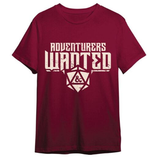 Dungeons & Dragons Adventurers Wanted adult t-shirt Dungeons & Dragons Adventurers Wanted adult t-shirt