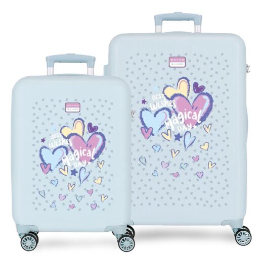 Movom Best Wishes ABS 2-piece trolley suitcase set 55/65cm Movom Best Wishes ABS 2-piece trolley suitcase set 55/65cm