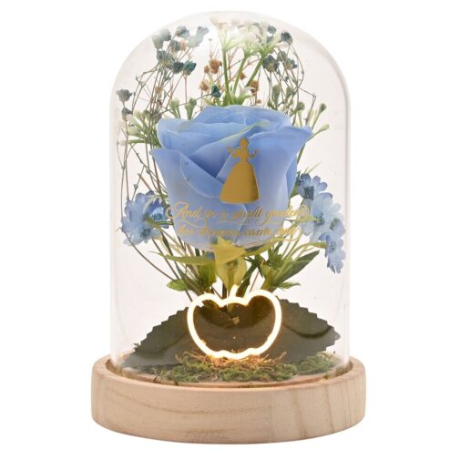 Disney Princess Cinderella florals in a clonche with neon light Disney Princess Cinderella florals in a clonche with neon light