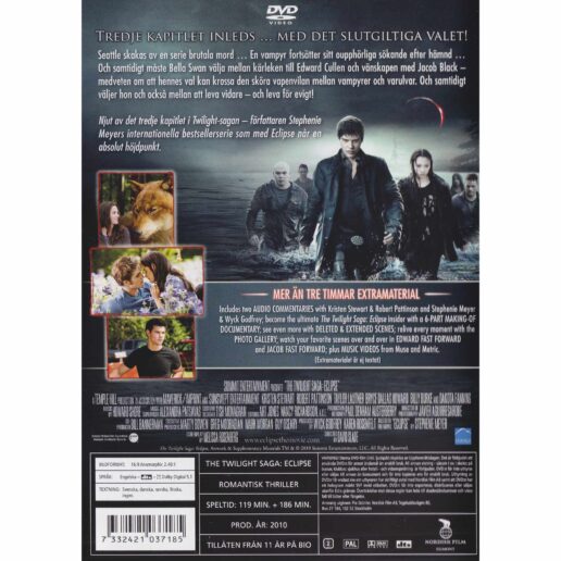The Twilight Saga Eclipse DVD (Begagnad)