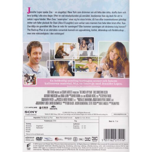 The Back-up Plan DVD (Begagnad)