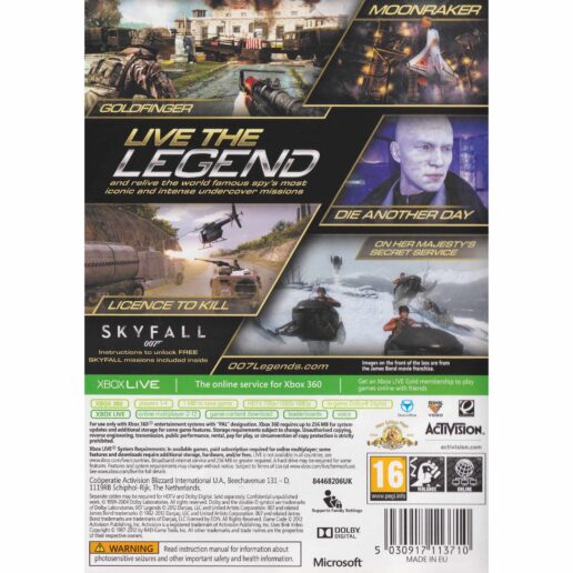 007 Legends Xbox 360 (Begagnad)