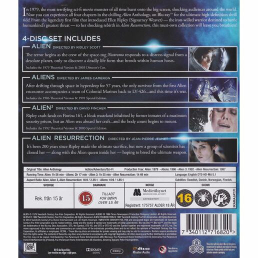 Alien Anthology Blu-Ray (Begagnad)