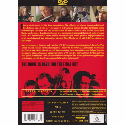 Kill Bill Volume 2 DVD (Begagnad)