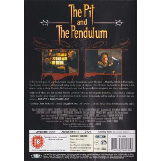 The Pit and the Pendulum DVD (Begagnad)