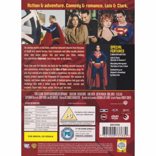 Lois & Clark The Complete Second Season DVD (Begagnad)